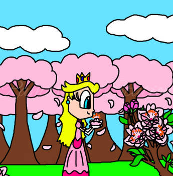 Peach and the Pink Blossoms
