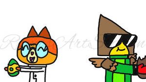 Hawkodile And Dr Fox Easter