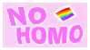 No Homo stamp