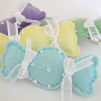 Pastel Candy Hair Clips