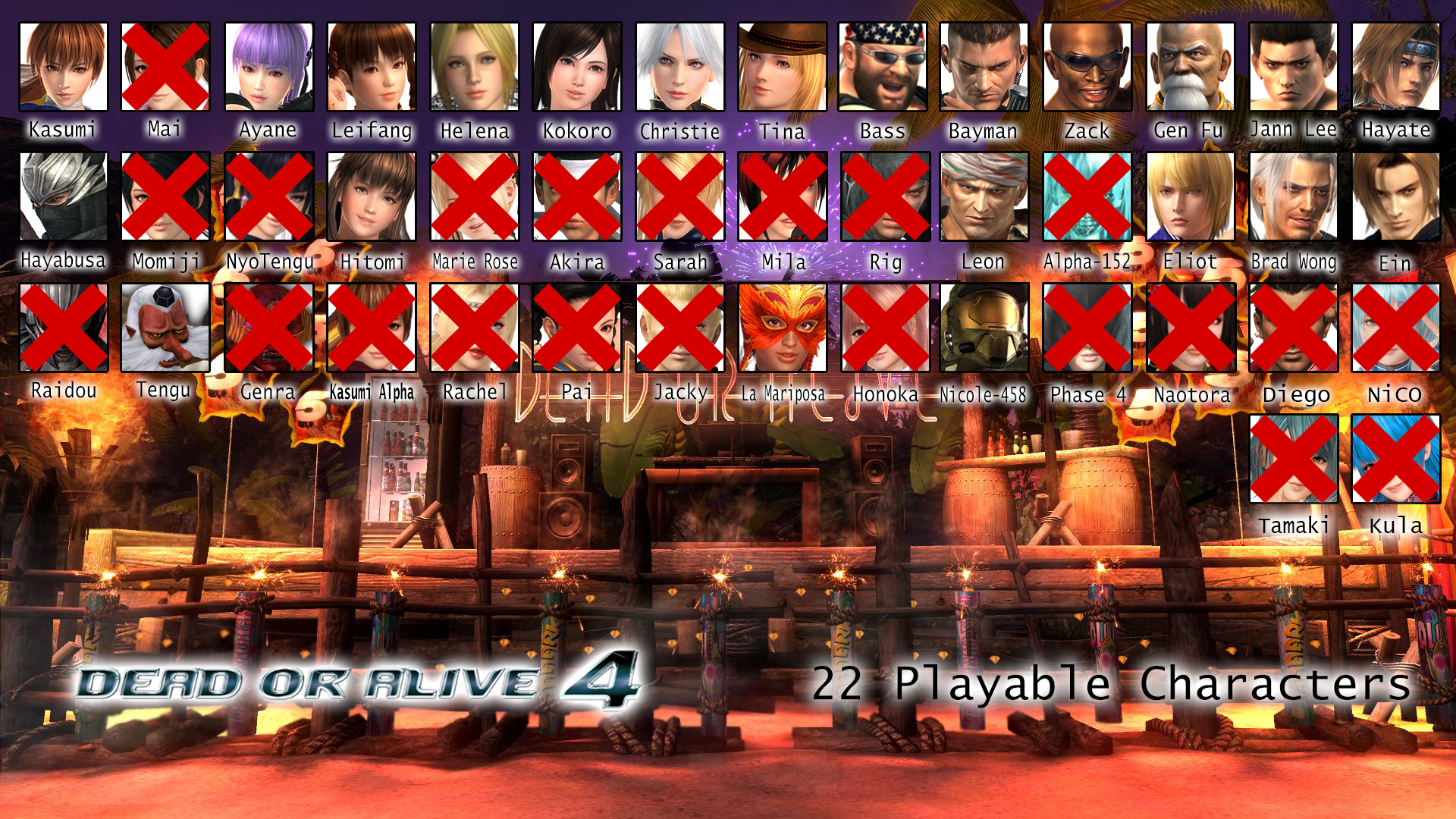 Dead or Alive Fighters List from 1 to 6 - DOA4 by KyleKatarn1980 on ...