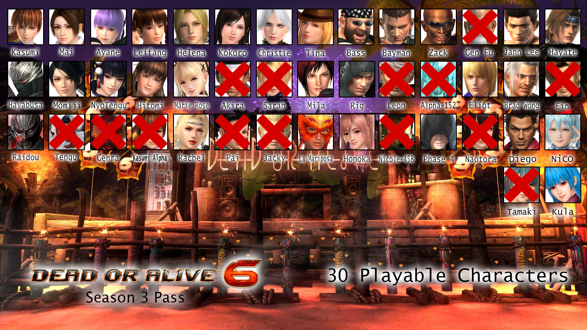 DEAD OR ALIVE 6 Season Pass 1