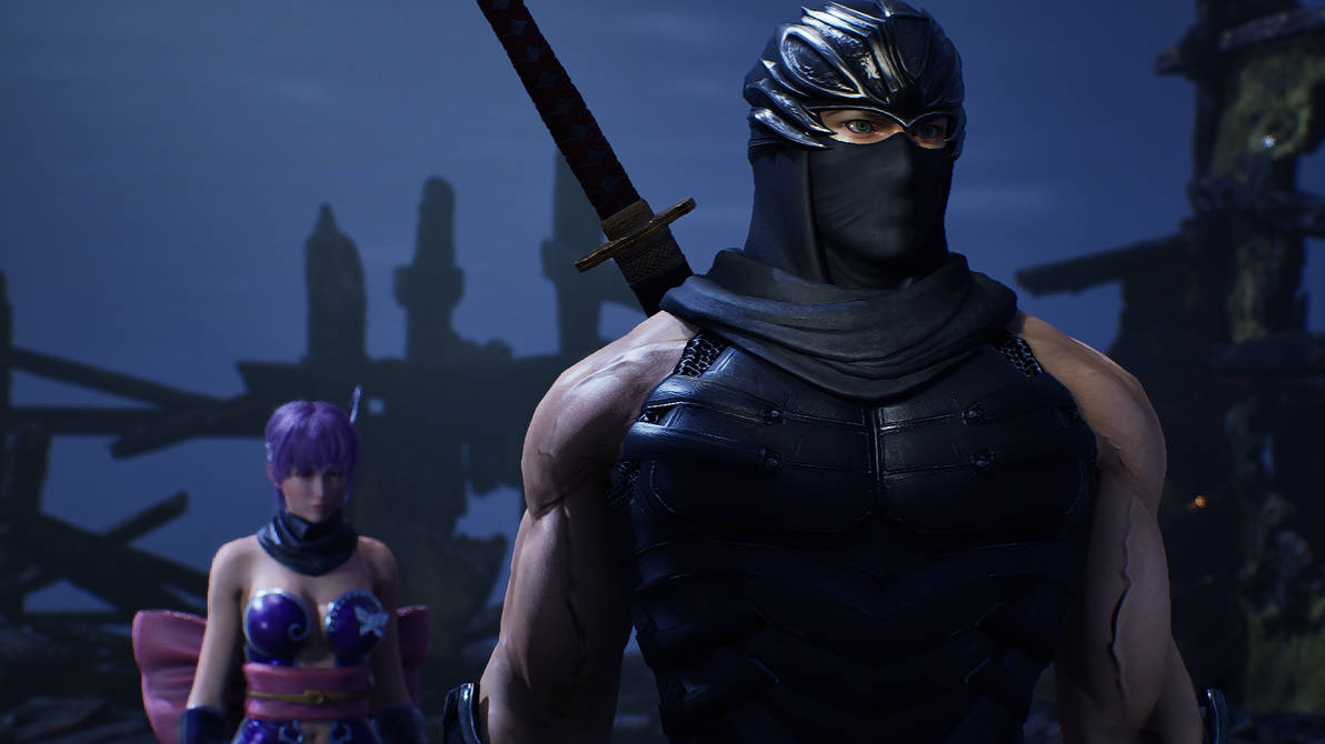 Ryu Hayabusa With Ayane In Ninja Gaiden II Black By KyleKatarn1980 On ryu-hayabusa-with-ayane-in-ninja-gaiden-ii-black-by-kylekatarn1980-on