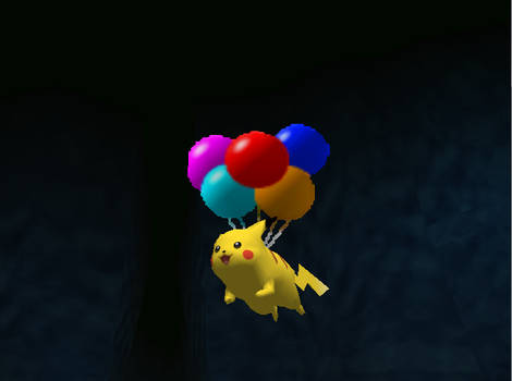 Pokemon Snap Balloon Pikachu