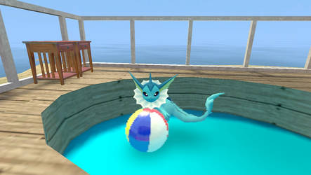 Vaporeon likes pools!