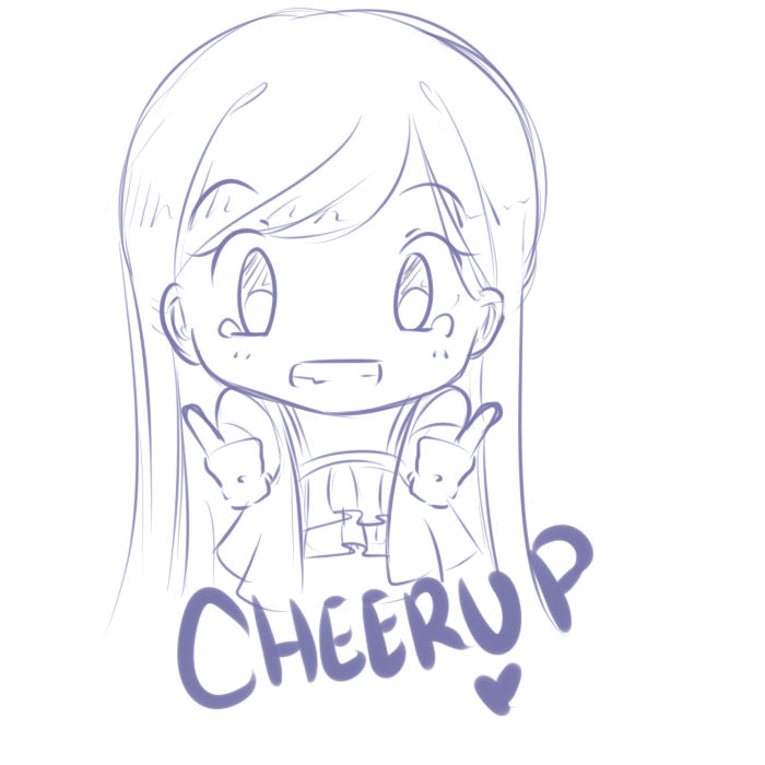 Cheer up Sketch by Nina-T on DeviantArt Cheer up Sketch by Nina-T on DeviantArt