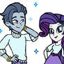 MLP eclipse and Rarity twinsies