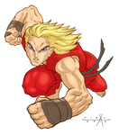 Street Fighter II Tribute - Ken by rayvidal