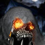 Horror firey skeleton