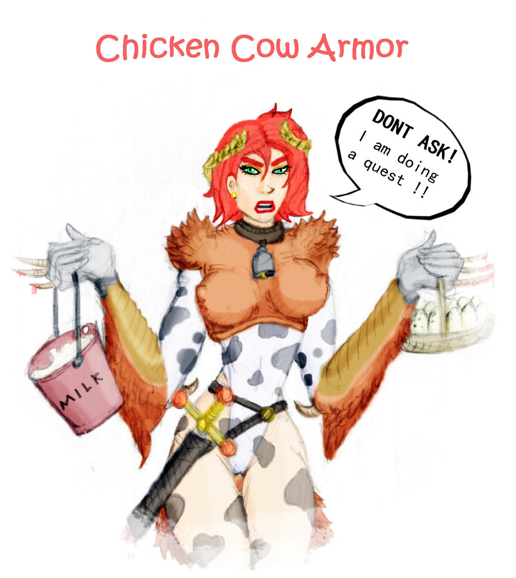 DragonFable - Chicken Cow Lady