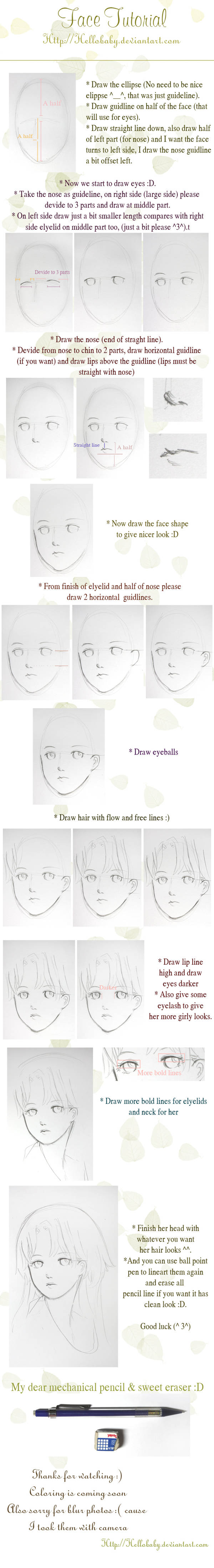 Face tutorial by Hellobaby