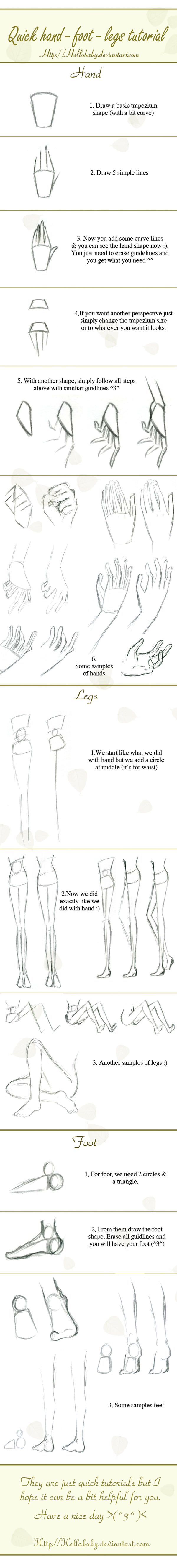 Quick hand-legs-foot tutorial