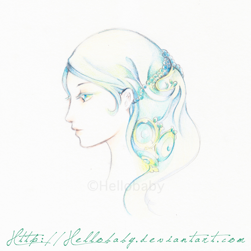 How to Draw a Dreamy Profile with Color Pencils