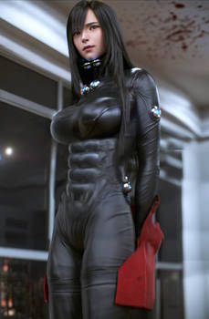 Reika sexy bodysuit abs - Gantz: 0