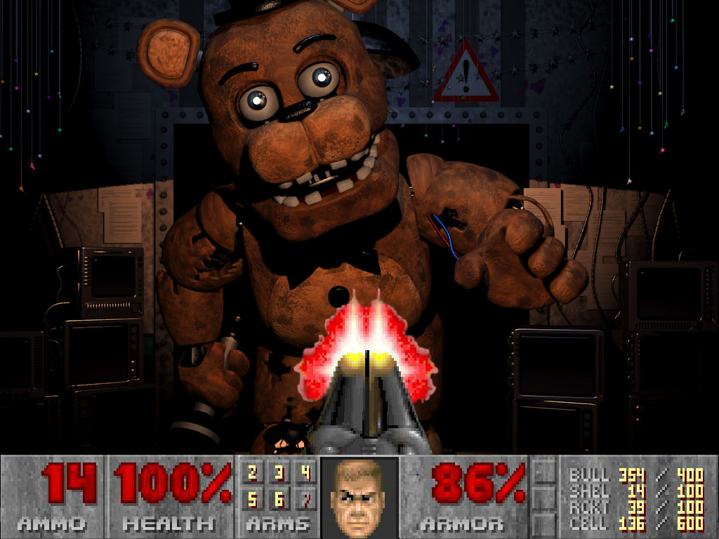 Five nights at Doomguy's by SchwarzDahlie on DeviantArt