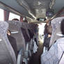 on the coach