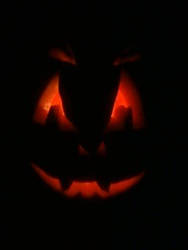 pumkin carving: a cool vampire