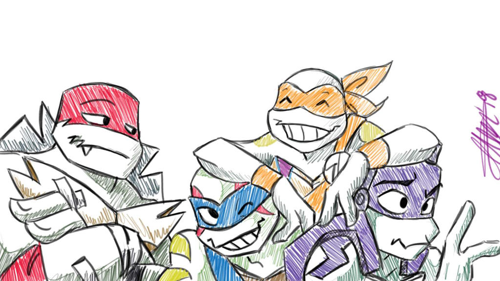 Tmnt Rise Style Rise TMNT sketch by bugsytrex on DeviantArt