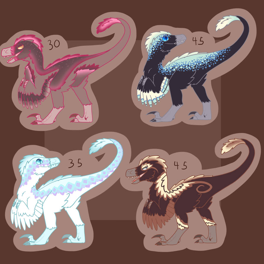 Add 1/4 Raptor Raptor Adopts 1/4 (open) by ItsSilverstar on DeviantArt