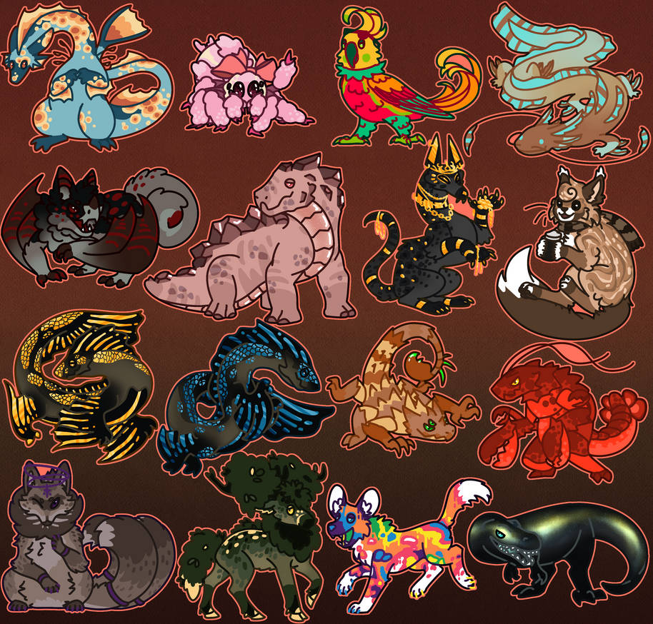 Colorful Friends - 11/16 - OPEN by ItsSilverstar on DeviantArt