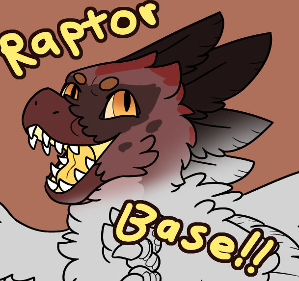 Cute raptor base - p2u by ItsSilverstar on DeviantArt