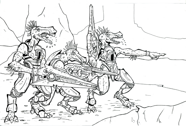 jackals on the hunt inked