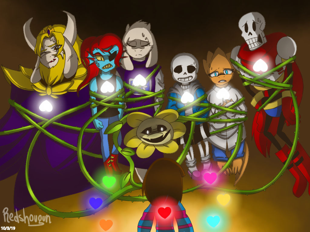 True pacifist ending by xXRedshouGunXx on DeviantArt