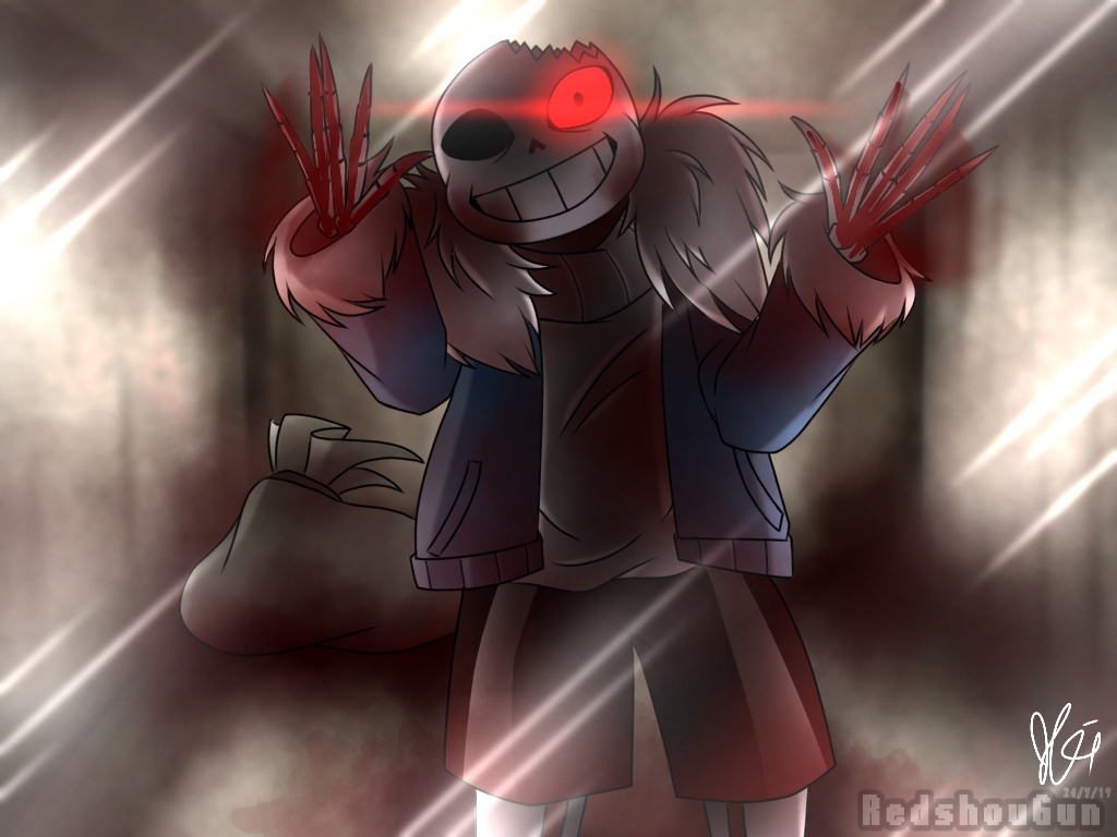 Hiiii.horror sans by xXRedshouGunXx on DeviantArt