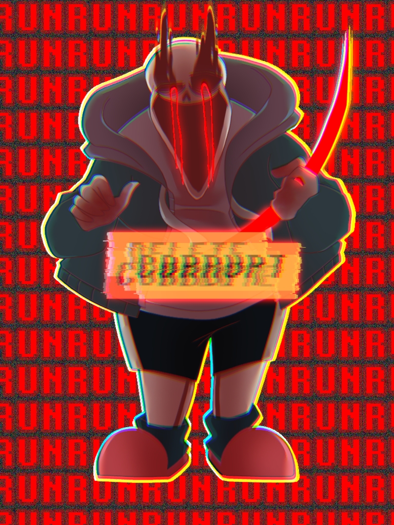 Hiiii.horror sans by xXRedshouGunXx on DeviantArt