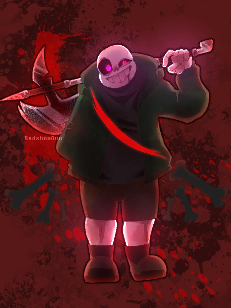 Insanity!Tale sans by xXRedshouGunXx on DeviantArt