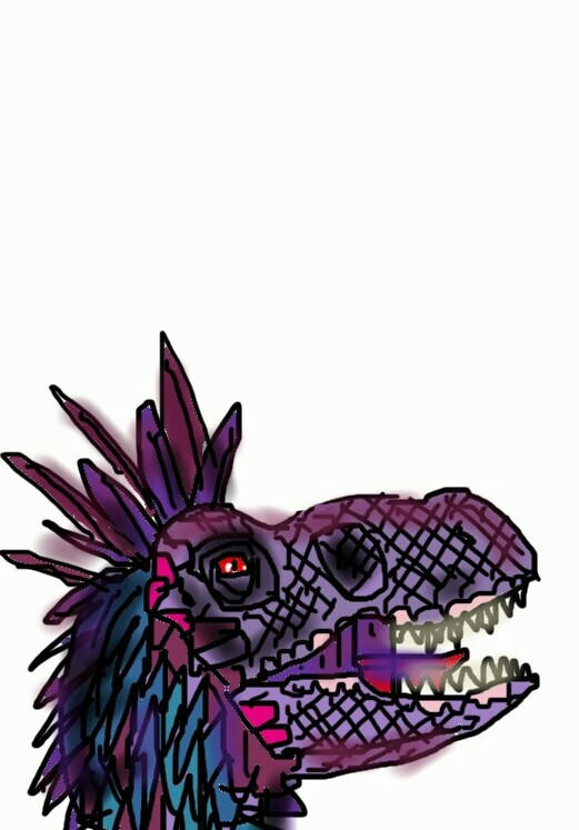 Fuzzy Raptor velociraptor with feathers by SarahTheFox97 on DeviantArt