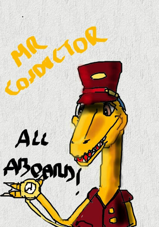 mr conductor dinosaur train by SarahTheFox97 on DeviantArt