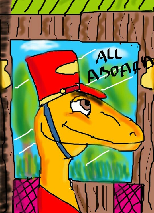 mr conductor dinosaur train (sonny) by SarahTheFox97 on DeviantArt
