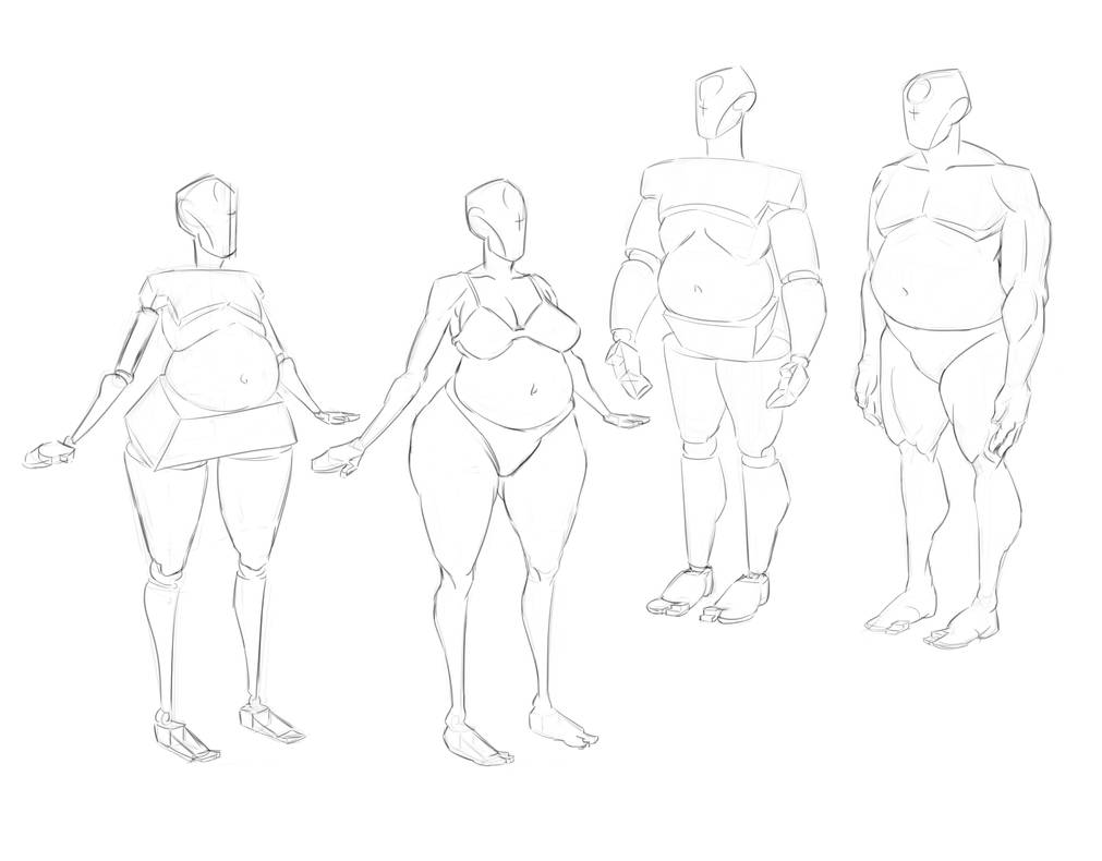 Body Types Practice Body types practice by Caremyr on DeviantArt