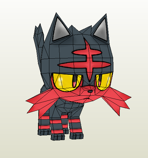 Maybe One Day Poke (Litten Papercraft)