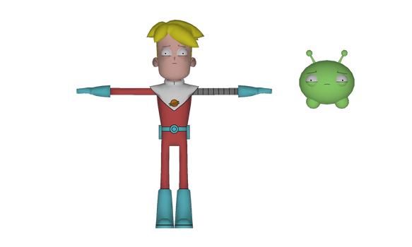 Gary and Mooncake (Final Space Papercraft Project)