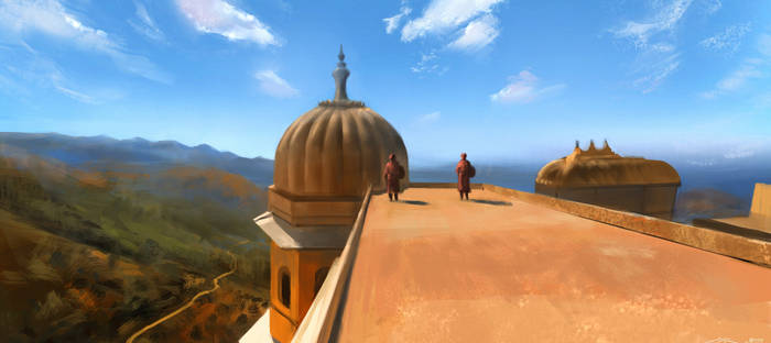 Virtual Plein air study 02 - India - Badal Palace
