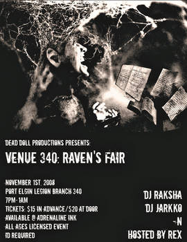 Raven's Fair Poster Design One.