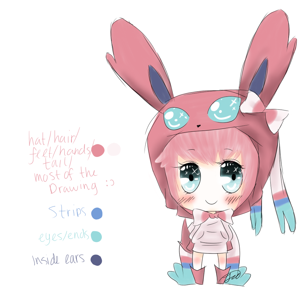 Sweetheart the Sylveon Gijinka