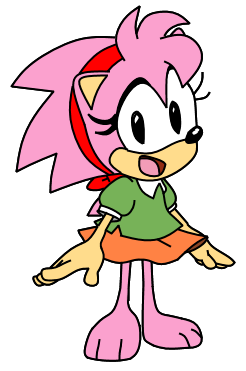 Classic Amy Rose Barefeet + Gloveless by MilesSebasPrower on DeviantArt