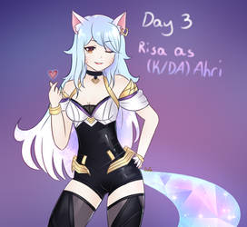 Risa Dedication Week | Day 3, Risa as K/DA Ahri
