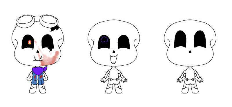 Skeleton Base Character Free chibi skeleton base by BrittDubsbases on DeviantArt
