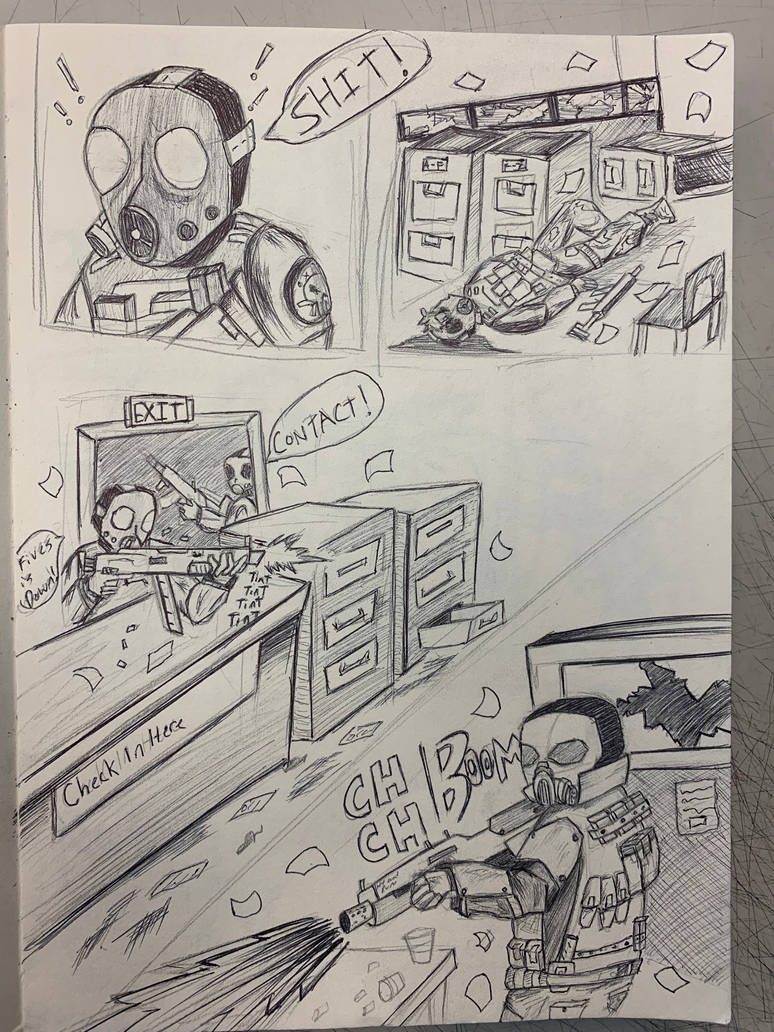 Battle comic panel 3 by Razorbach on DeviantArt