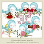 A Little Birdie Valentine's Day Clip Art