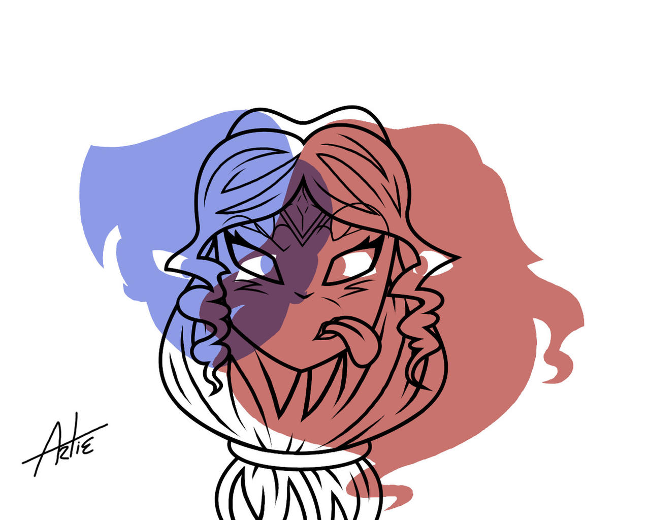 Two Heads by Artie-stico17 on DeviantArt