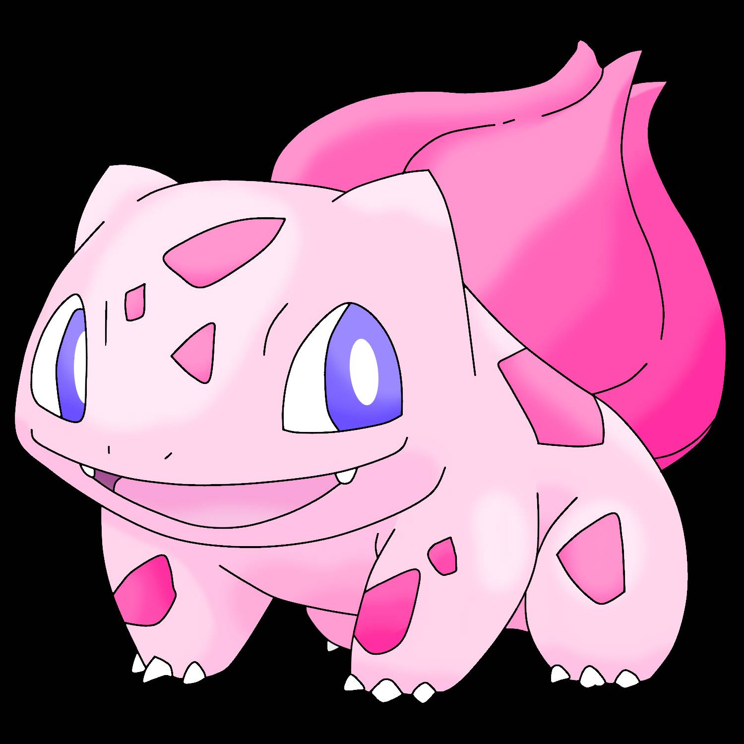 Shiny re-colour: Bulbasaur line (gen 2 forced evo) by ShinyDexProject on  DeviantArt