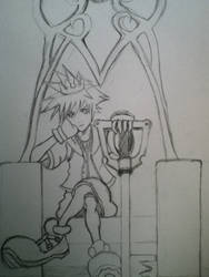 KH rough drawing of Sora