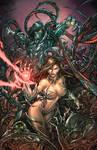 witchblade and the darkness by faroldjo