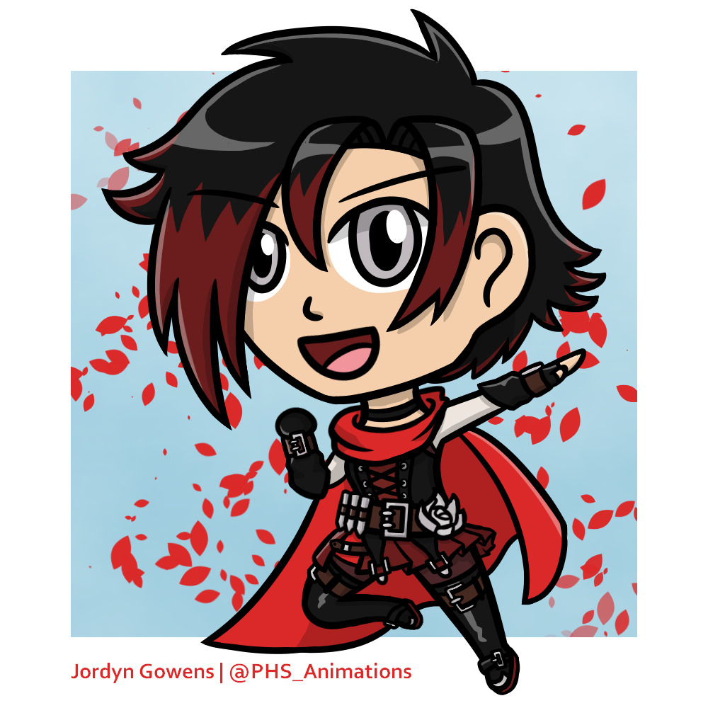 Volume 7 Ruby Rose Chibi by JordynGowens on DeviantArt