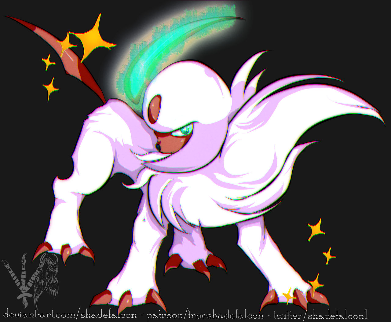 Comm: Shiny Absol by shadefalcon on DeviantArt